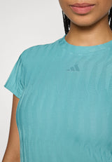 T-SHIRT ADIDAS PERFORMANCE FREELIFT POWDER TEAL FEMMES 2