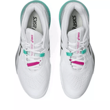 CHAUSSURES ASICS GEL RESOLUTION X WHITE /AURORA GREEN TOUTE SURFACE 6