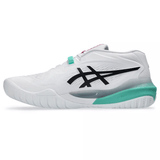 CHAUSSURES ASICS GEL RESOLUTION X WHITE /AURORA GREEN TOUTE SURFACE 3