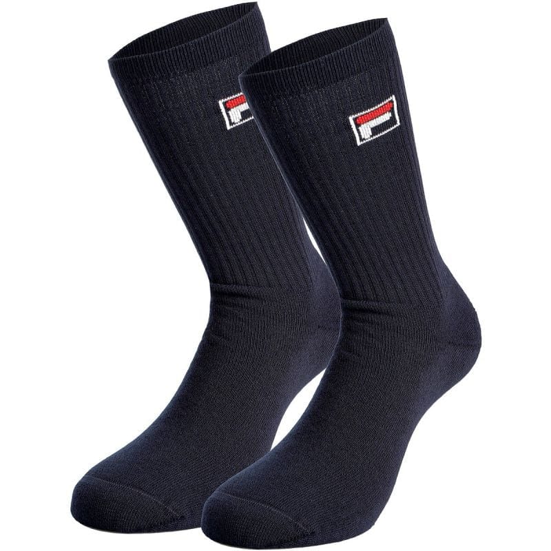 LOT 2 CHAUSSETTES FILA DE TENNIS BLEUES