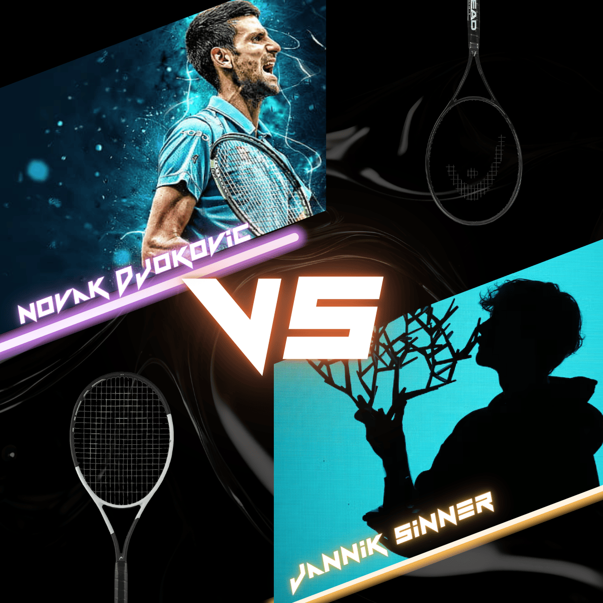 Raquette De Tennis Novak Djokovic - Marque Head, Neuve Sans Défaut, Modèle Officiel Ou Inspiré