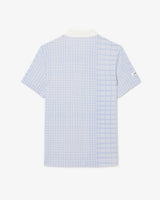 POLO LACOSTE X DANIIL MEDVEDEV CARREAUX BLANC/BLEU 2