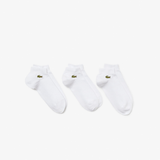 LOT DE 3 PAIRES DE SOCQUETTES LACOSTE BLANCHE 1