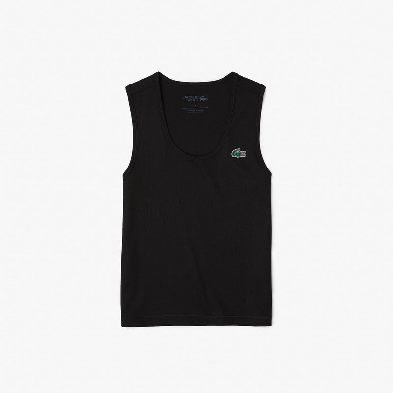 DÉBARDEUR LACOSTE TENNIS MAILLE CÔTELÉE ULTRA DRY