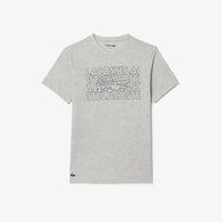 Lacoste T-SHIRT SPORT ULTRA-DRY AVEC IMPRIMÉ grey / XL