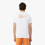 T-SHIRT LACOSTE CORE PERFORMANCE GRAPHIQUE (BLANC) 3