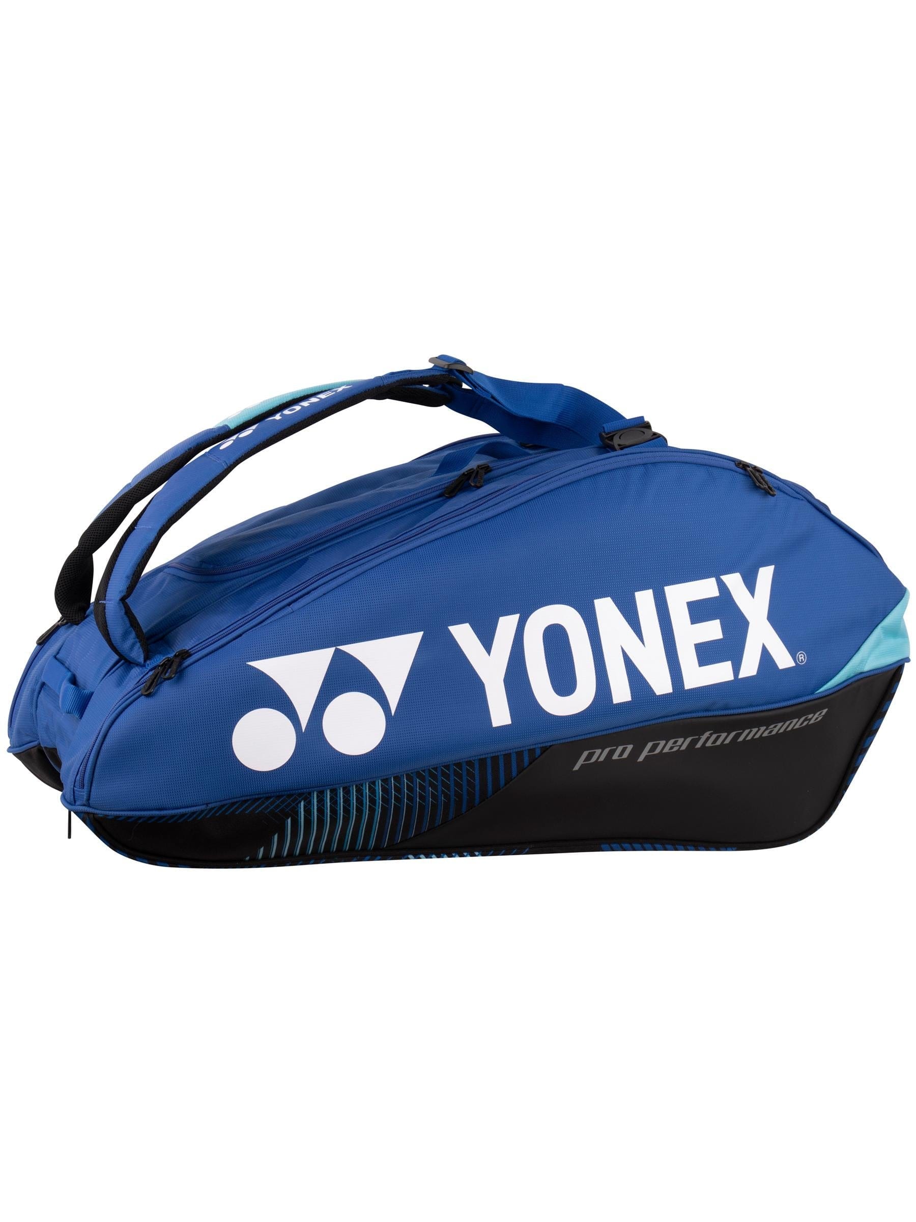 Sac Raquex Pour Tennis/Badminton - Compartiment 6 Raquettes + Chaussures - Portable Épaule Ou Dos - Bleu/Noir/Magenta