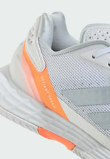 CHAUSSURES ADIDAS FEMMES DEFIANT SPEED 2 W FTWR WHITE/HALO BLUE/BEAM ORANGE 6