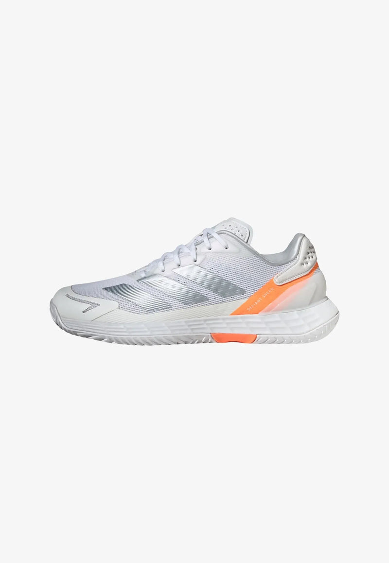 CHAUSSURES ADIDAS FEMMES DEFIANT SPEED 2 W FTWR WHITE/HALO BLUE/BEAM ORANGE