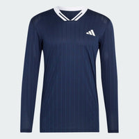 Adidas HAUT DE TENNIS MANCHES LONGUES CLIMACOOL BLEU