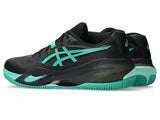 CHAUSSURES ASICS GEL-RESOLUTION X CLAY BLACK/AURORA GREEN 6