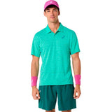 POLO MATCH JACQUARD POLO HOMMES VERT 1