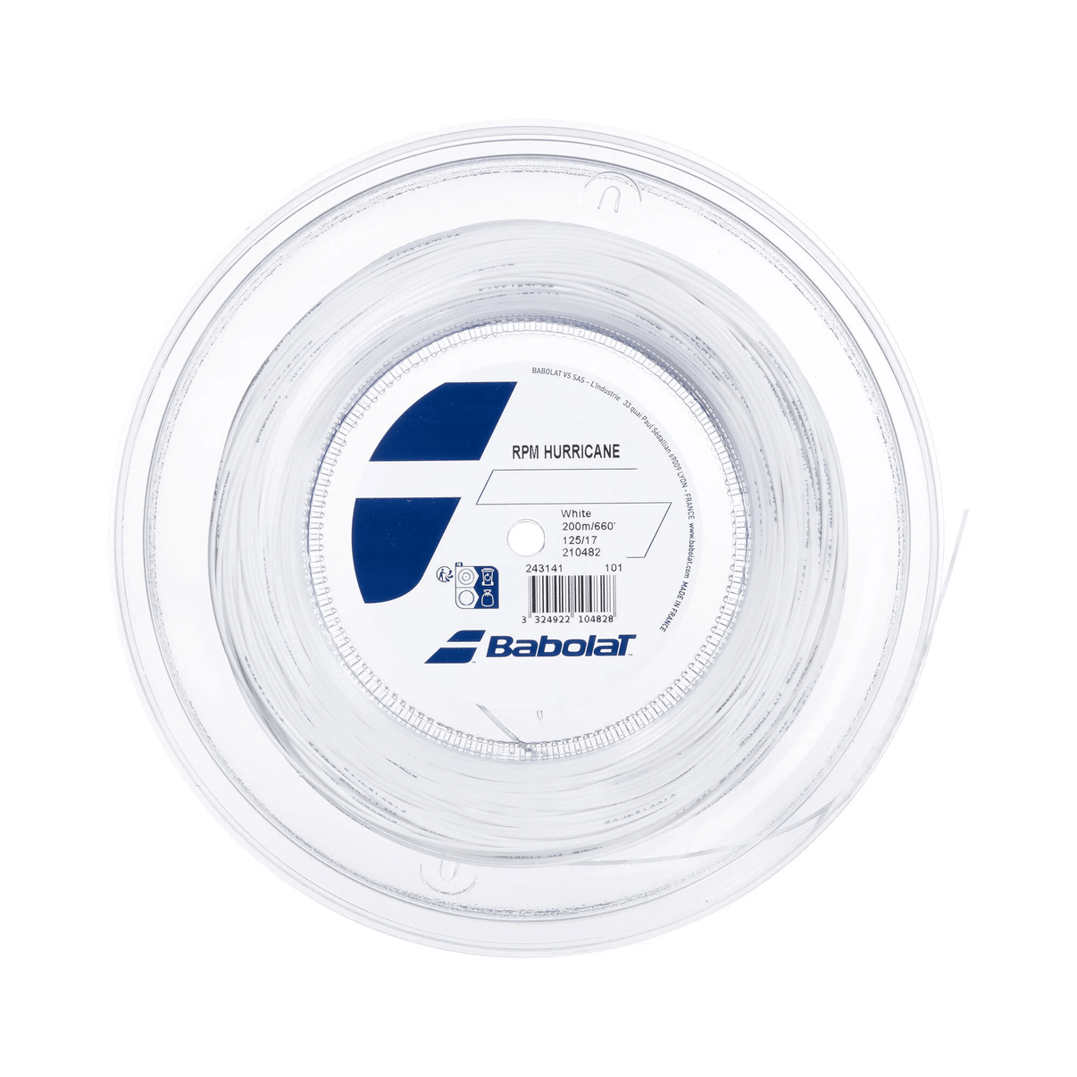 Babolat BOBINE BABOLAT RPM HURRICANE Blanc / 1.25