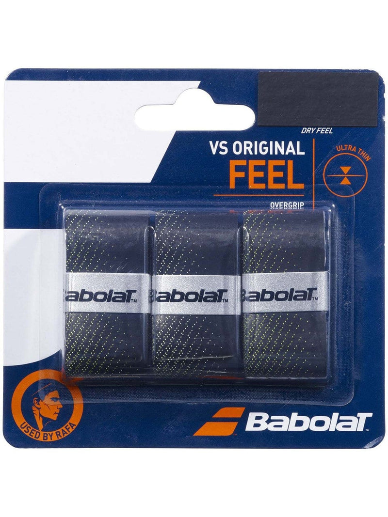 SURGRIPS BABOLAT VS ORIGINAL NOIR JAUNE FLUO (x3)