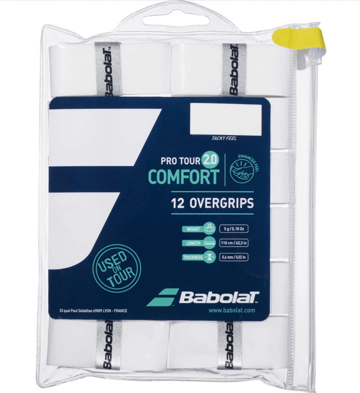 Babolat SURGRIP BABOLAT PRO TOUR 2.0 WHITE X12 white