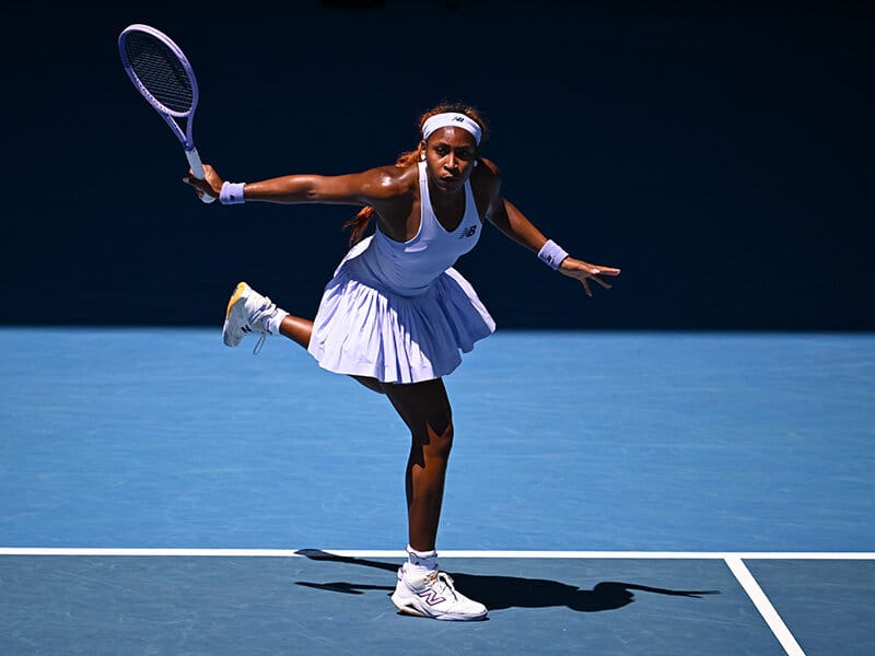 Coco Gauff avec sa raquette Head Boom