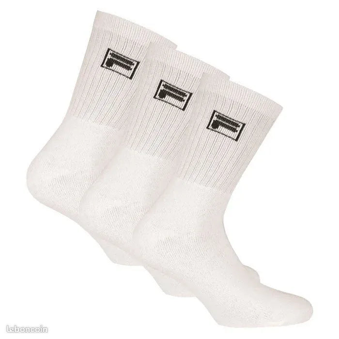 Fila CHAUSSETTES DE TENNIS FILA CREW 2P UNISEXE BLANC