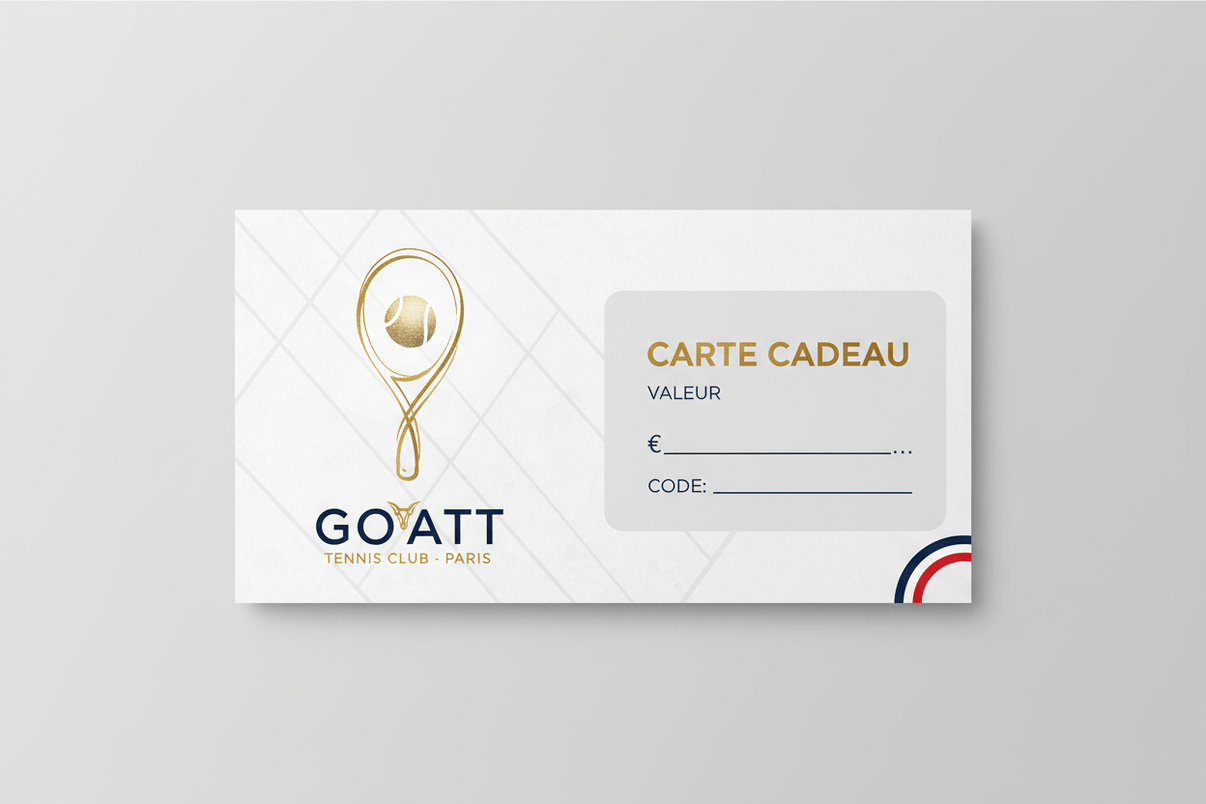 Goatt Carte cadeau GOATT Tennis