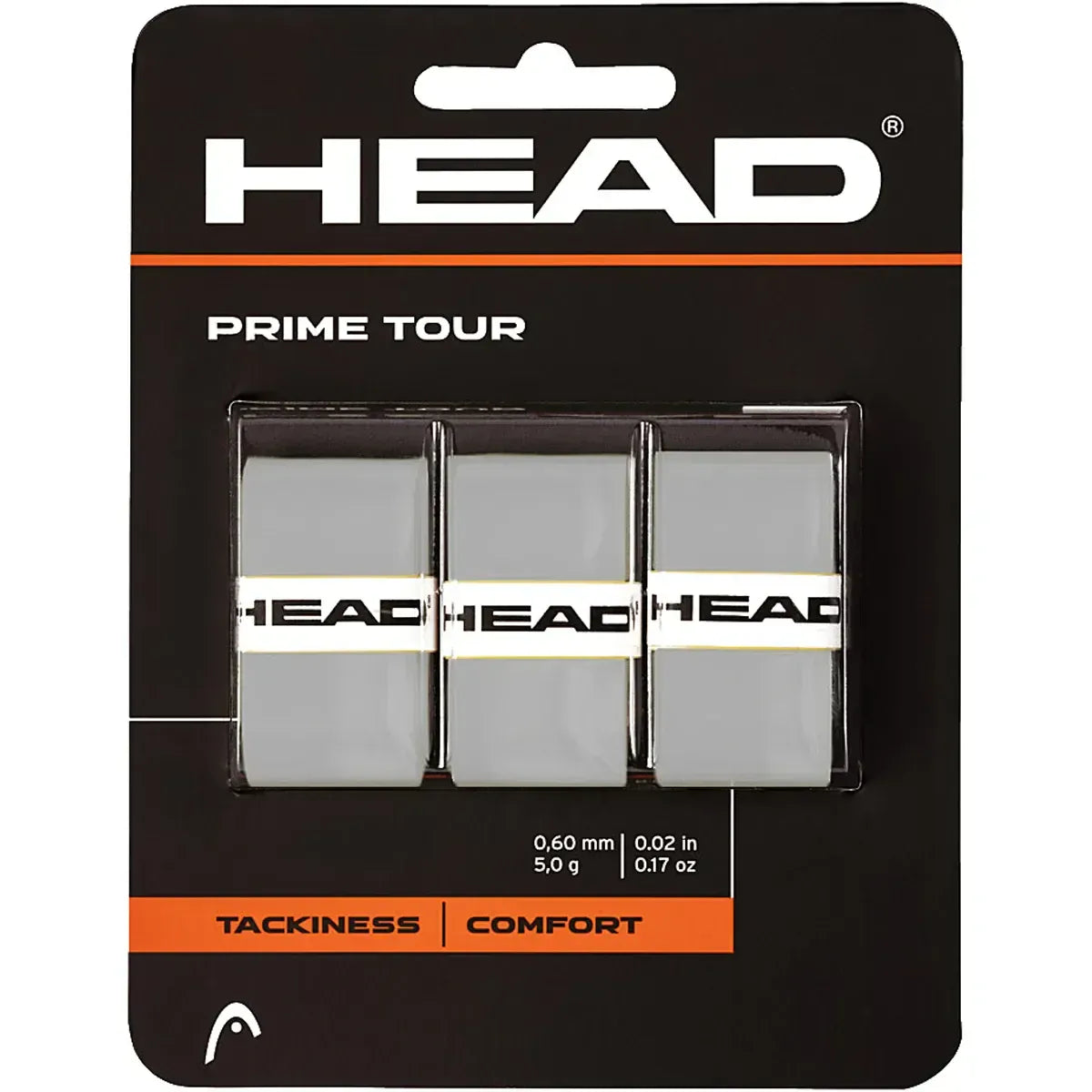 Head SURGRIPS HEAD PRIME TOUR (X3) GRIS Gris clair
