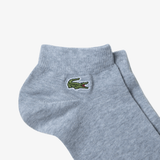 LOT DE 3 PAIRES DE SOCQUETTES LACOSTE - BLEU GRIS NOIR 2