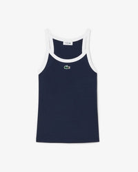 Lacoste DÉBARDEUR LACOSTE SPORT ULTRA DRY MAILLE CÔTELÉE Bleu / 36