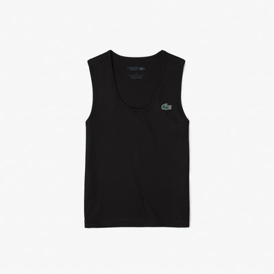 DÉBARDEUR LACOSTE TENNIS MAILLE CÔTELÉE ULTRA DRY