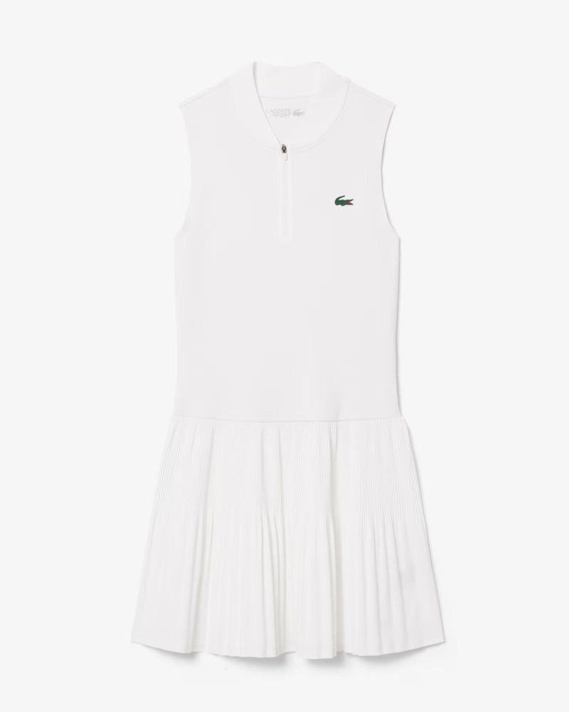 ROBE LACOSTE ULTRA DRY STRECH AVEC SHORTY (BLANC)