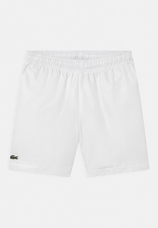 Lacoste SHORT TENNIS JUNIOR EN TAFFETAS DIAMANTÉ BLANC