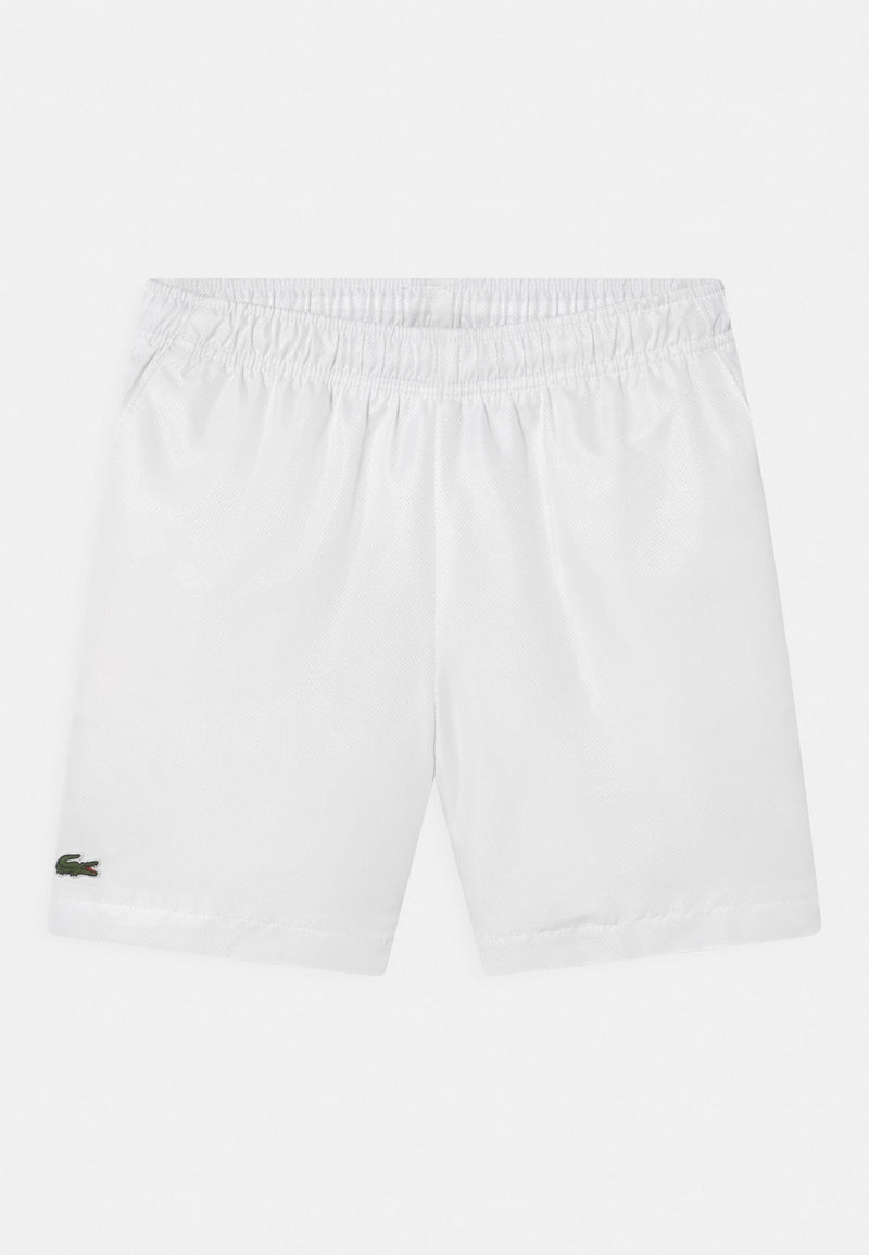 SHORT TENNIS JUNIOR EN TAFFETAS DIAMANTÉ BLANC