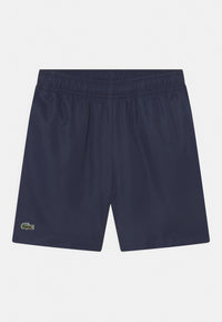 Lacoste SHORT TENNIS JUNIOR EN TAFFETAS DIAMANTÉ BLEU
