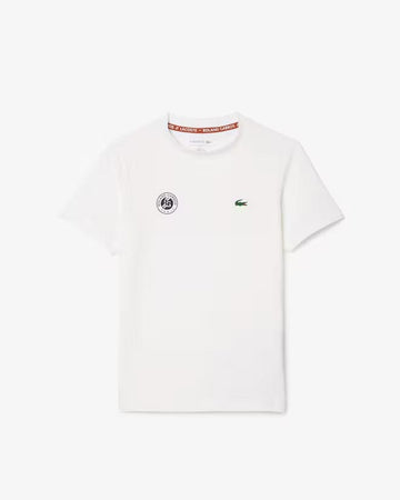 T-SHIRT DE TENNIS LACOSTE ROLAND GARROS ULTRA DRY JUNIOR