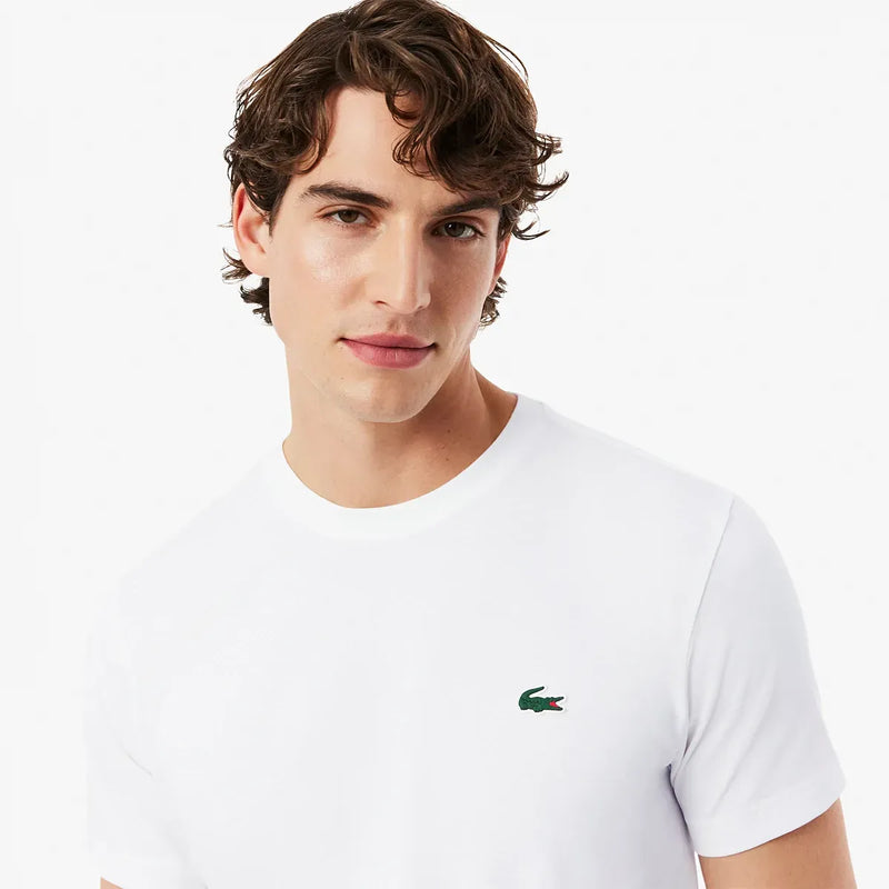 T-SHIRT LACOSTE CORE PERFORMANCE GRAPHIQUE (BLANC)