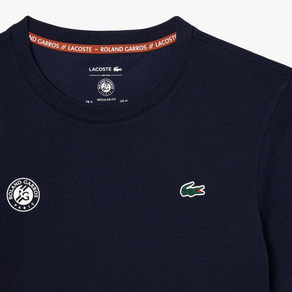 Lacoste T-SHIRT PERMANENT HOMME LACOSTE x ROLAND-GARROS -MARINE