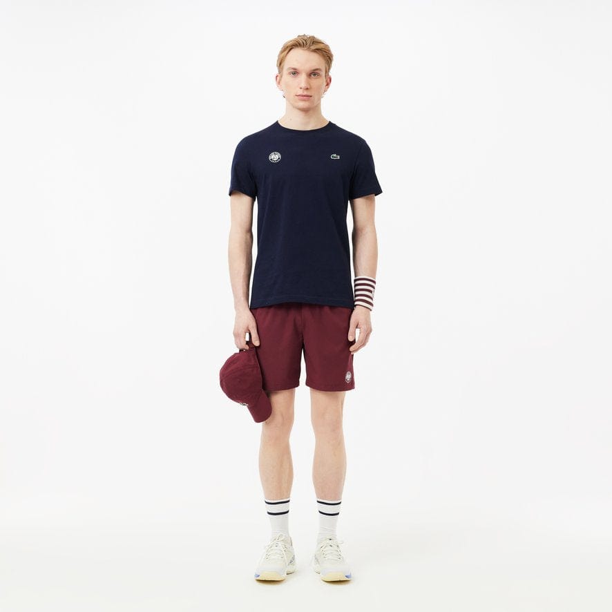 Lacoste T-SHIRT PERMANENT HOMME LACOSTE x ROLAND-GARROS -MARINE