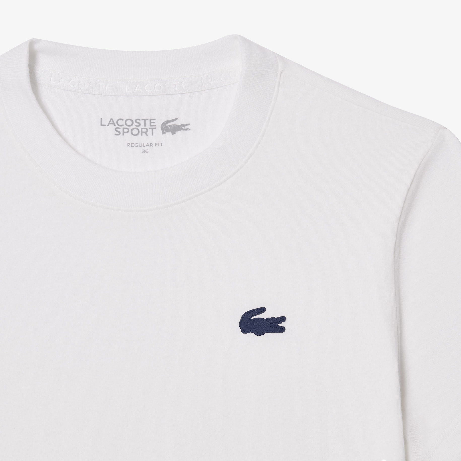 Tee shirt lacoste blanc femme on sale