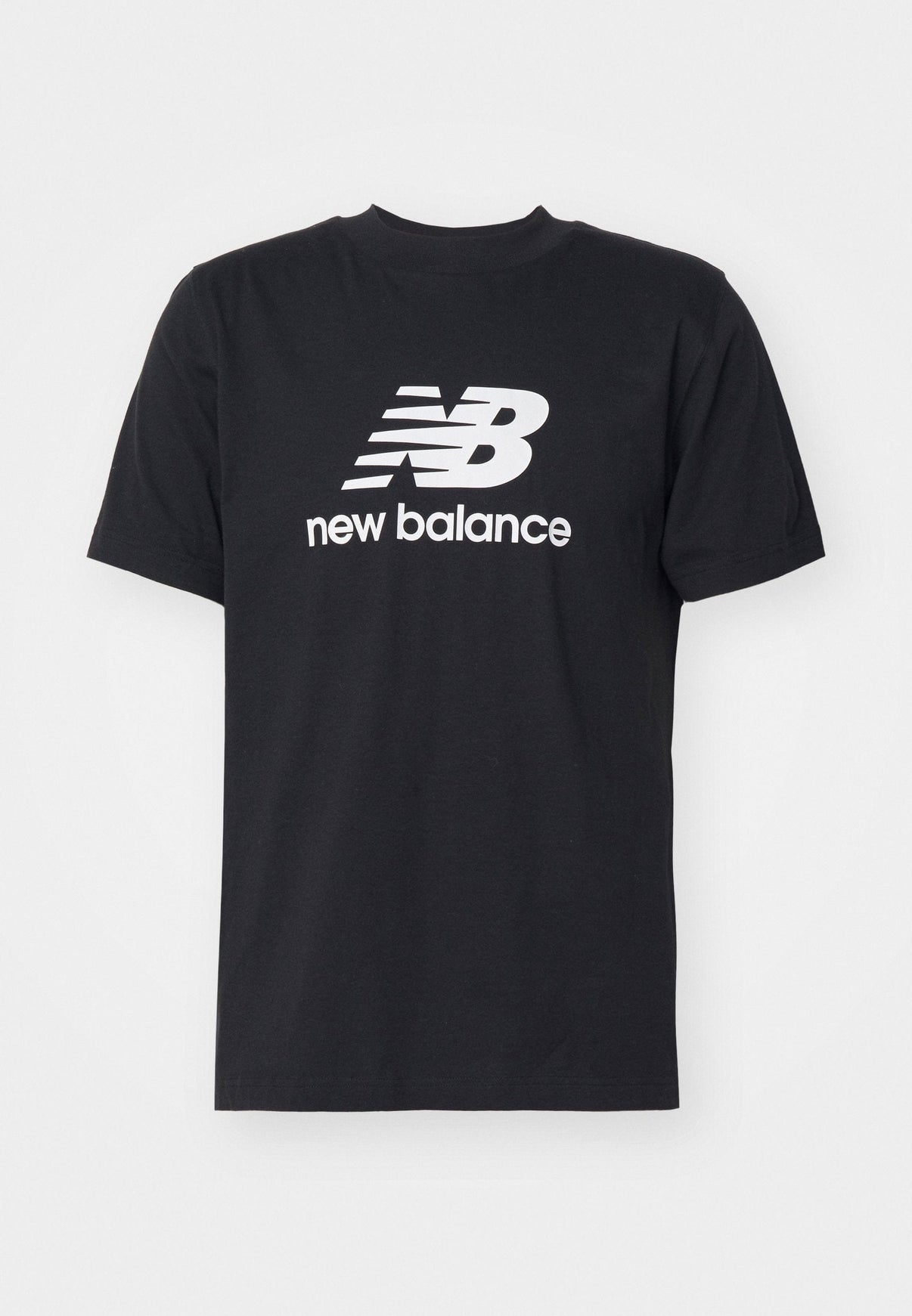 New balance T-SHIRT NEW BALANCE ESSENTIALS LOGO IMPRIMÉ Noir / S