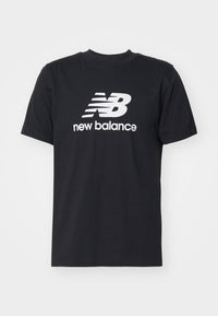 New balance T-SHIRT NEW BALANCE ESSENTIALS LOGO IMPRIMÉ Noir / S