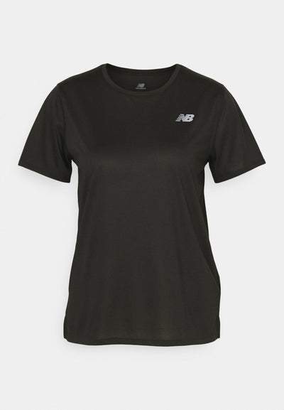 T-SHIRT FEMME DE SPORT NEW BALANCE ESSENTIALS - NOIR