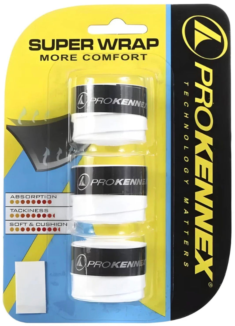 SURGRIPS PRO KENNEX SUPERWRAP (X3) BLANC