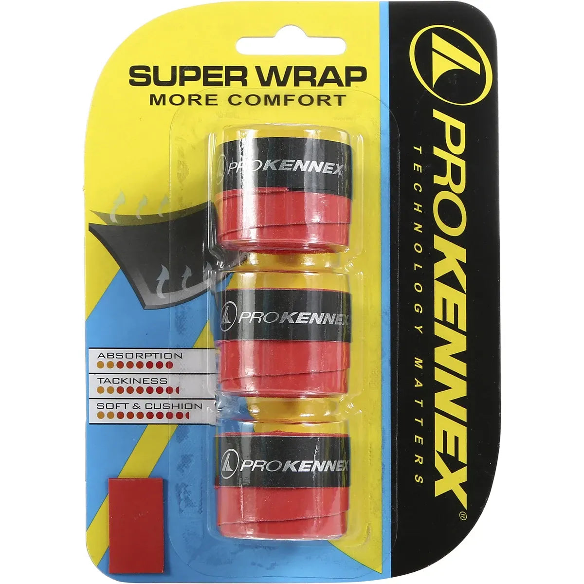 Pro kennex SURGRIPS PRO KENNEX SUPERWRAP x3 ROUGE Rouge