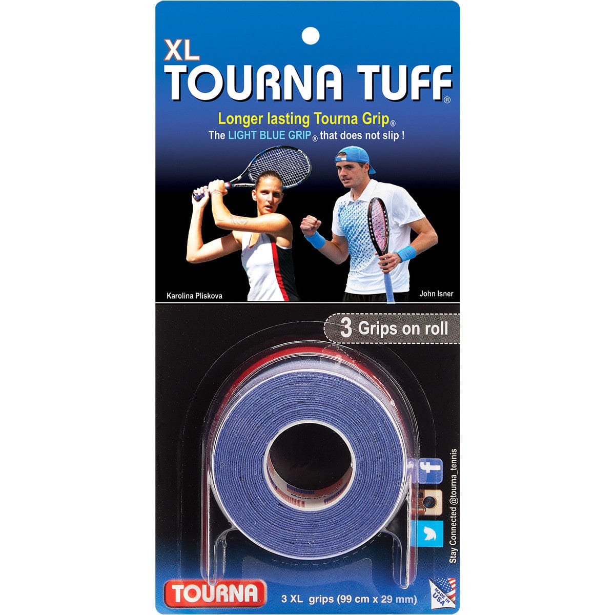 Tourna SURGRIPS TOURNA TUFF XL (x3) blue