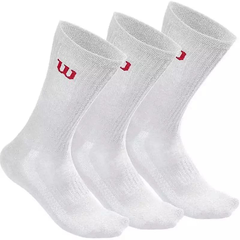 Wilson CHAUSSETTES WILSON CREW SOCKS BLANCHES white / 39-46