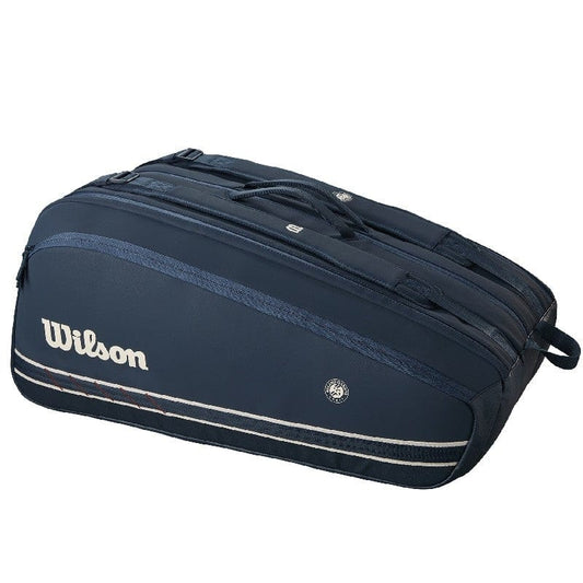 Wilson SAC WILSON ROLAND GARROS SESSION DE SOIRÉE 15 RAQUETTES 2025 BLEU MARINE Bleu