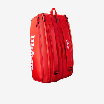 Wilson SAC WILSON SUPER TOUR RED (15 RAQUETTES) Rouge / 15 raquettes